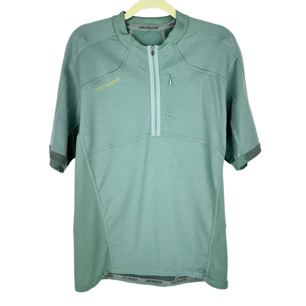 Specialized Low-Key‎ Jersey Sage Green Short Sleeve Outdoors Trail Top Sz Medium